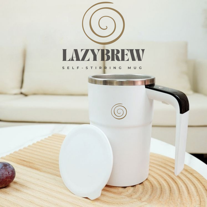 LazyBrew™ Zelfroerende Koffiemok (380 ml) – USB-C