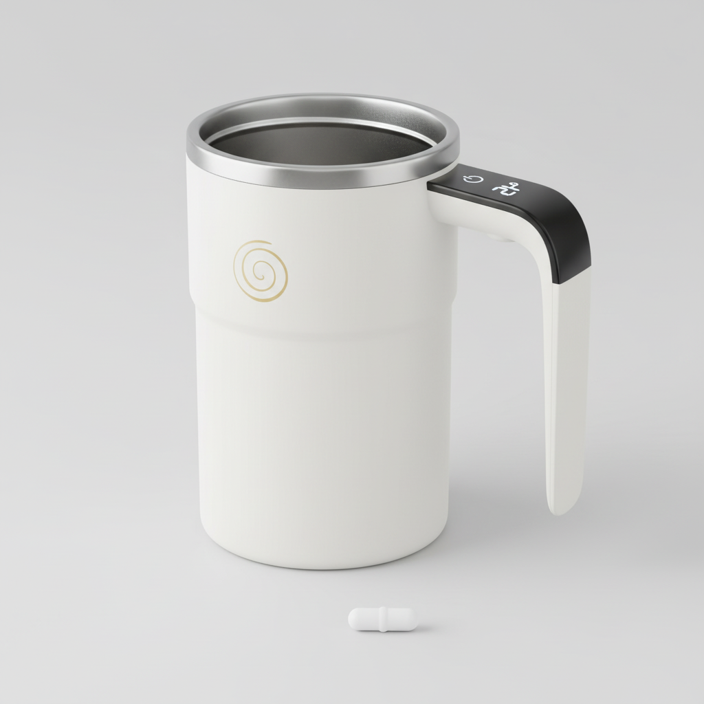 LazyBrew™ Zelfroerende Koffiemok (380 ml) – USB-C
