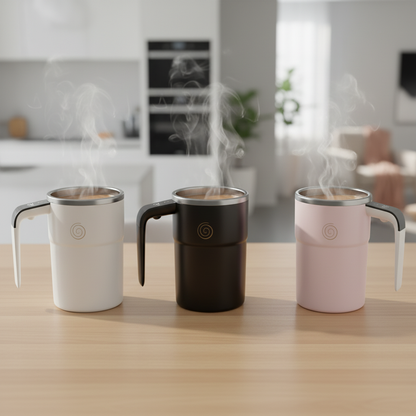 LazyBrew™ Zelfroerende Koffiemok (380 ml) – USB-C